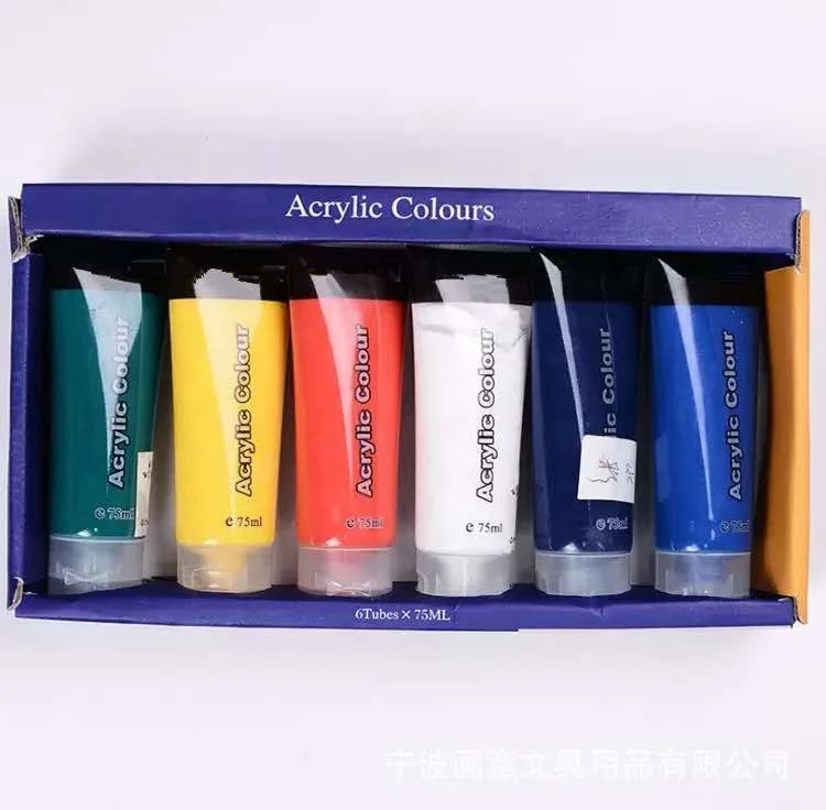 premium quality 75ml acrylic artist paint set for painting