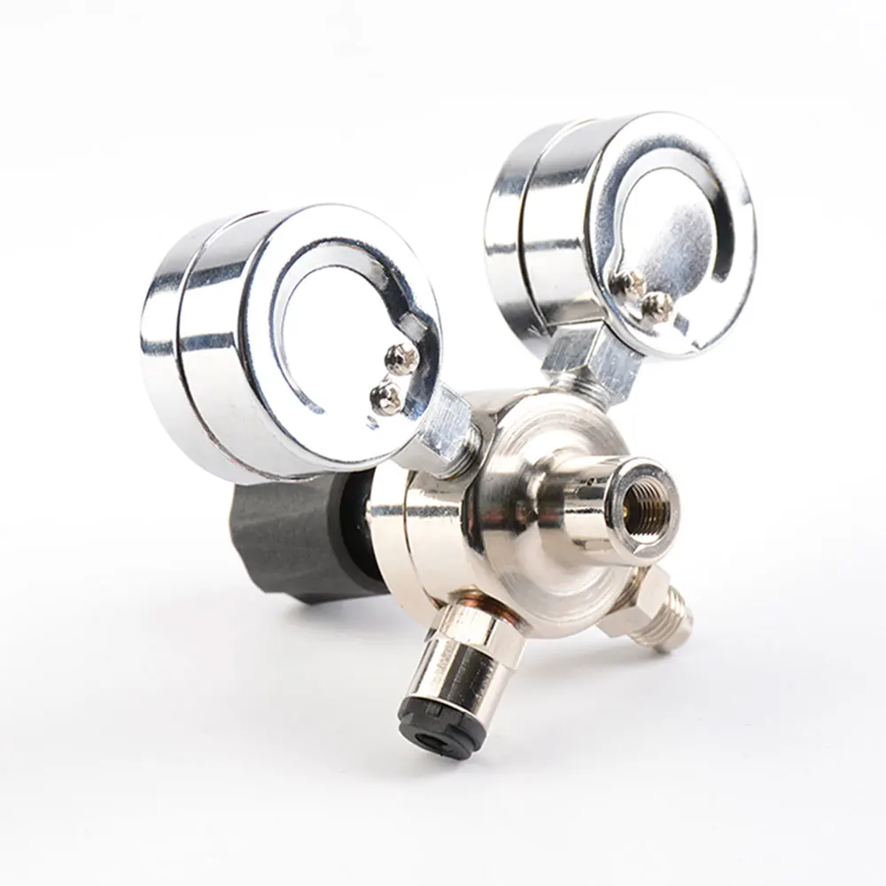 Newest professional gas cylinder accessories high pressure brass disposable instrument valve gas pressure regulator