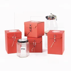 Universal Creative Kraft Paper Custom Chili Mug Tea Sauce Paper Honey Packaging Gift Box