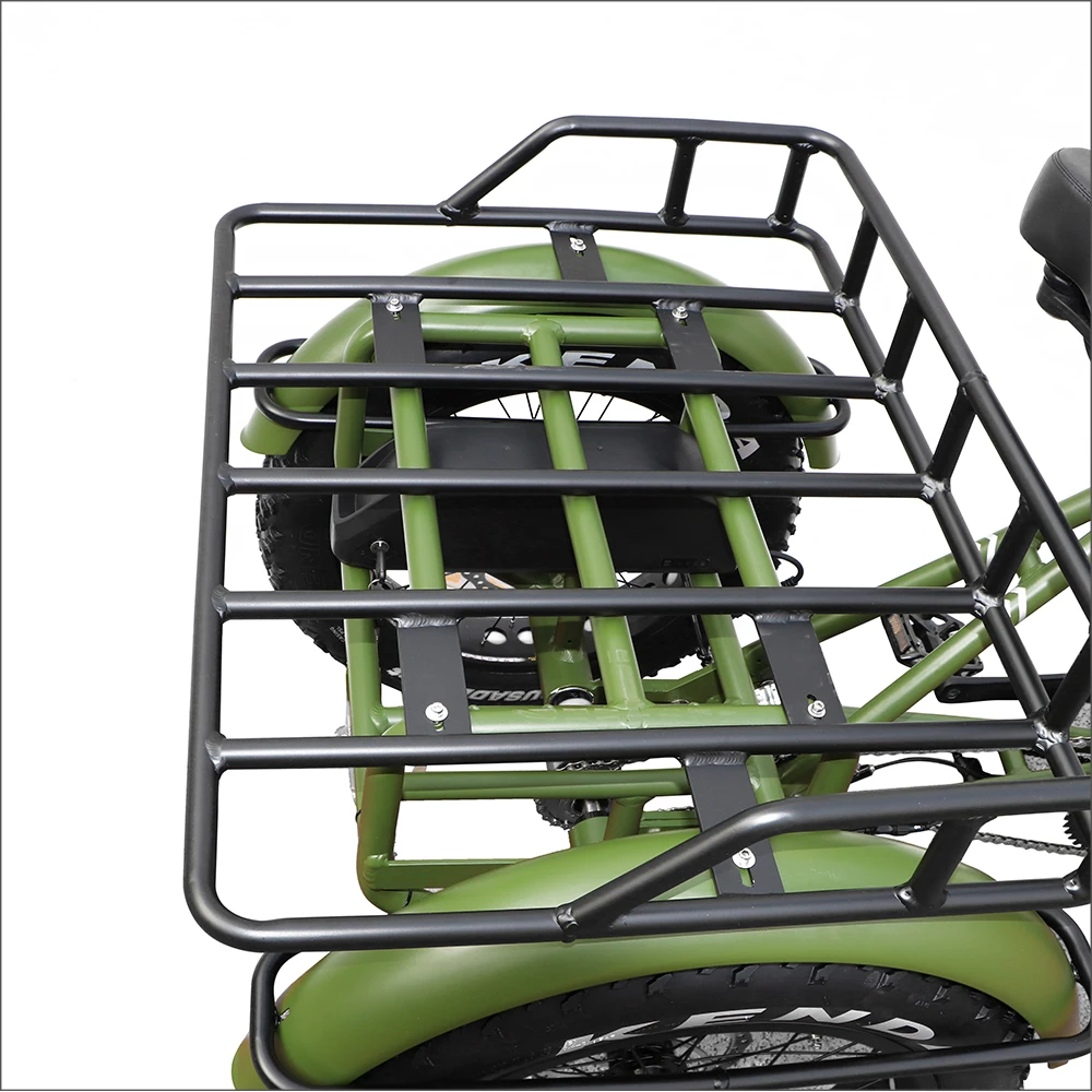 M600 500W BAFANG Mid ETRIKE 3 48V Electric Cargo Bike for Adults Open Body Type Three-Wheel Electric Tricycle