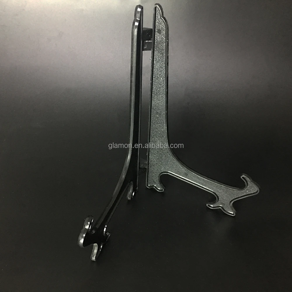 Clear Plastic Plate Easel Display Stand Plate Photo Frame Holder Easel Plastic Dish Rack