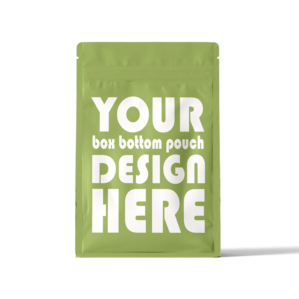 Customer Printed 12oz 500g 1kgs Pouches Flat Bottom Coffee Packaging Bag With Valve