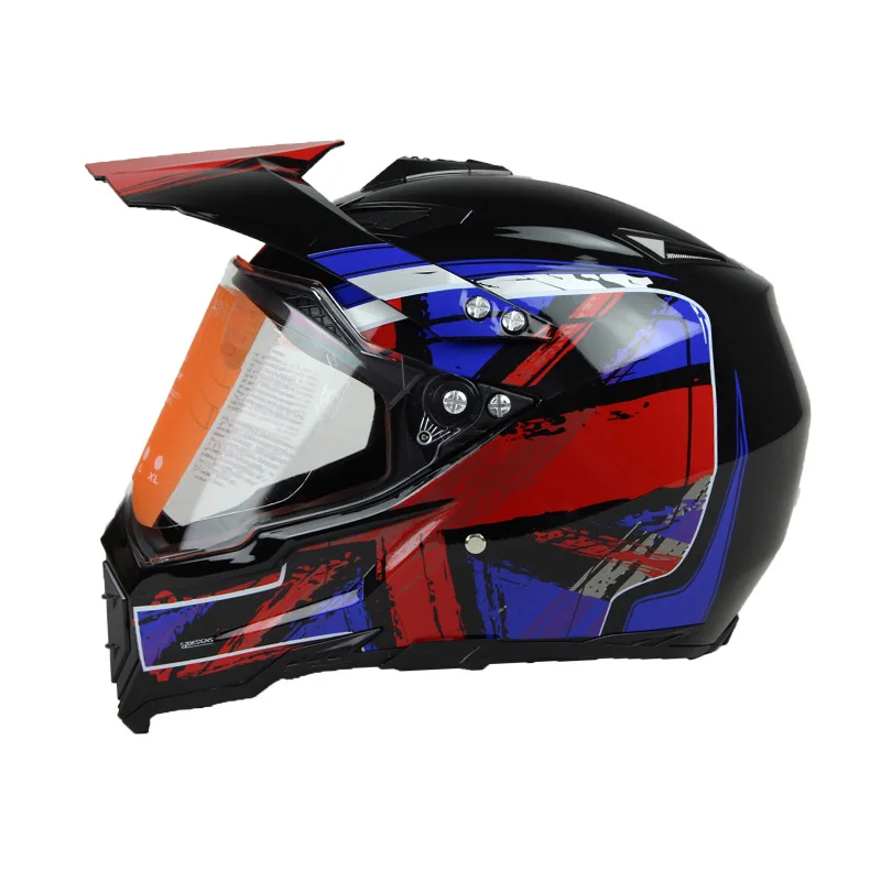 New DOT Fashion Custom Full Face Helmet Motorcycle Factory Wholesale Abs Men Motocross Helmet cascos modulares para motocicletas