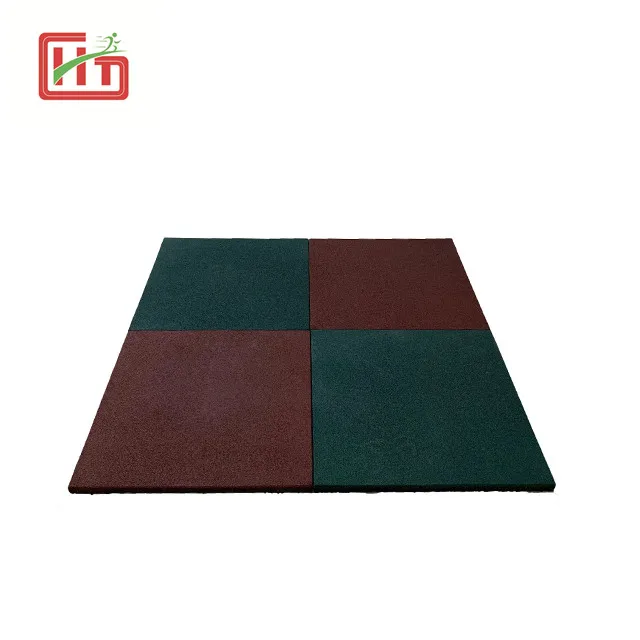 50MM Non-Toxic Playground Rubber Flooring Recycled Rubber Floor Mat Playground Floor Epdm