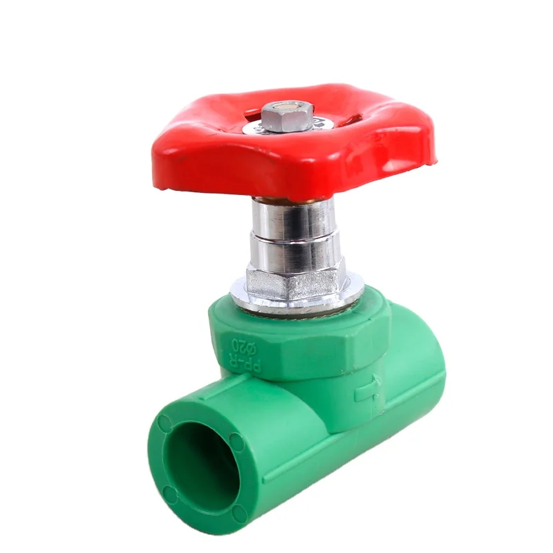 20 мм (1/2 дюйма), зеленый/уитт/серый полипропиленовый клапан для подачи воды
