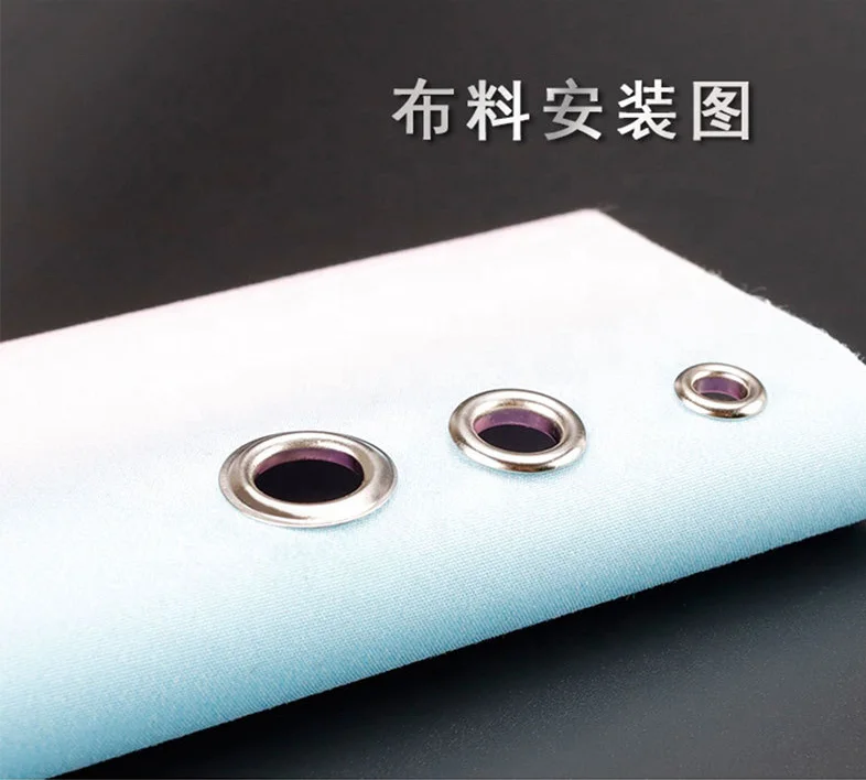 Different size inside diameter 40 mm Gold Silver Brass stainless metal eyelets garment eyelets for fabric