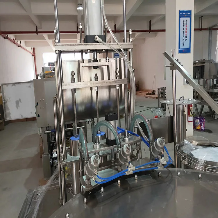 Rotary Automatic Premade Spout Bag Doypack Suck Pouches Filler Drink Milk Filling Capping Machine For Liquid Juice