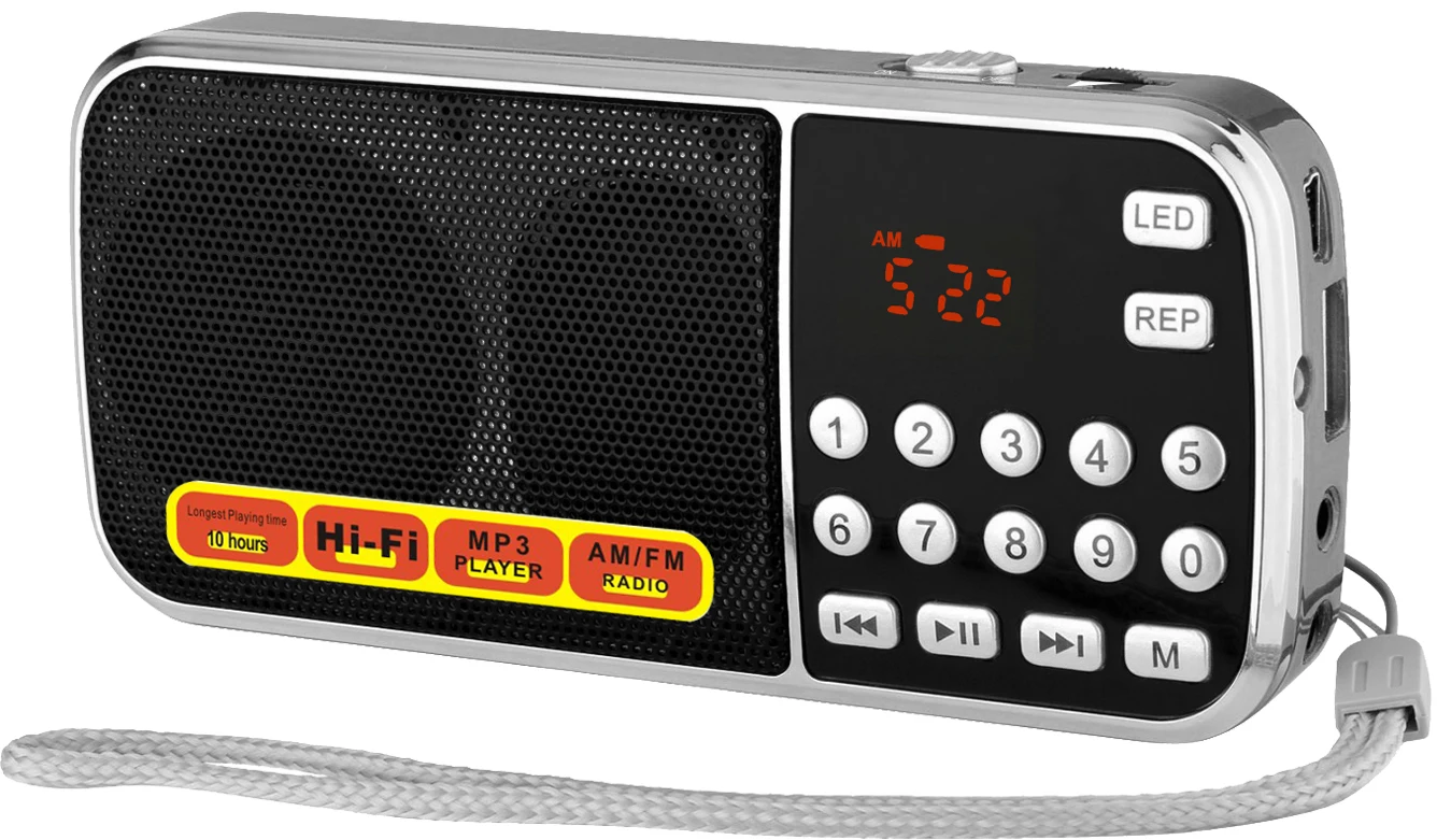 Dewant L-088AM am fm pocket radio, gurbani radio with usb and memory cards slot