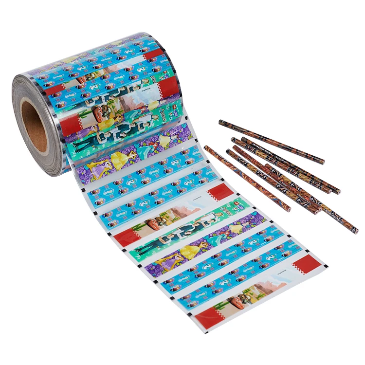 Заводская поставка, Лидер продаж, Термотрансферная пленка с индивидуальным дизайном или термотрансферная печать, канцелярская этикетка-карандаш