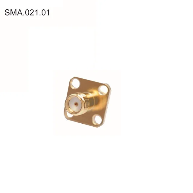 SMA/RP-SMA FEMALE FOUR HOLE FOR PCB
