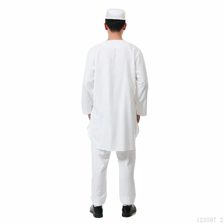 High quality men islamic abaya clothing muslim arabic dubai traditional robe thobe