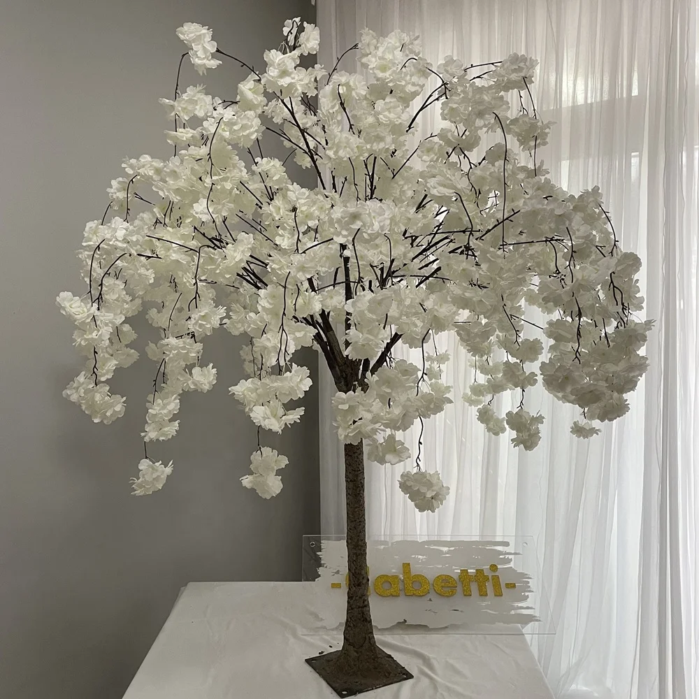 KFCT-029 Wedding table centerpiece tree indoor 5ft 8ft branches  white pink artificial cherry blossom tree for wedding