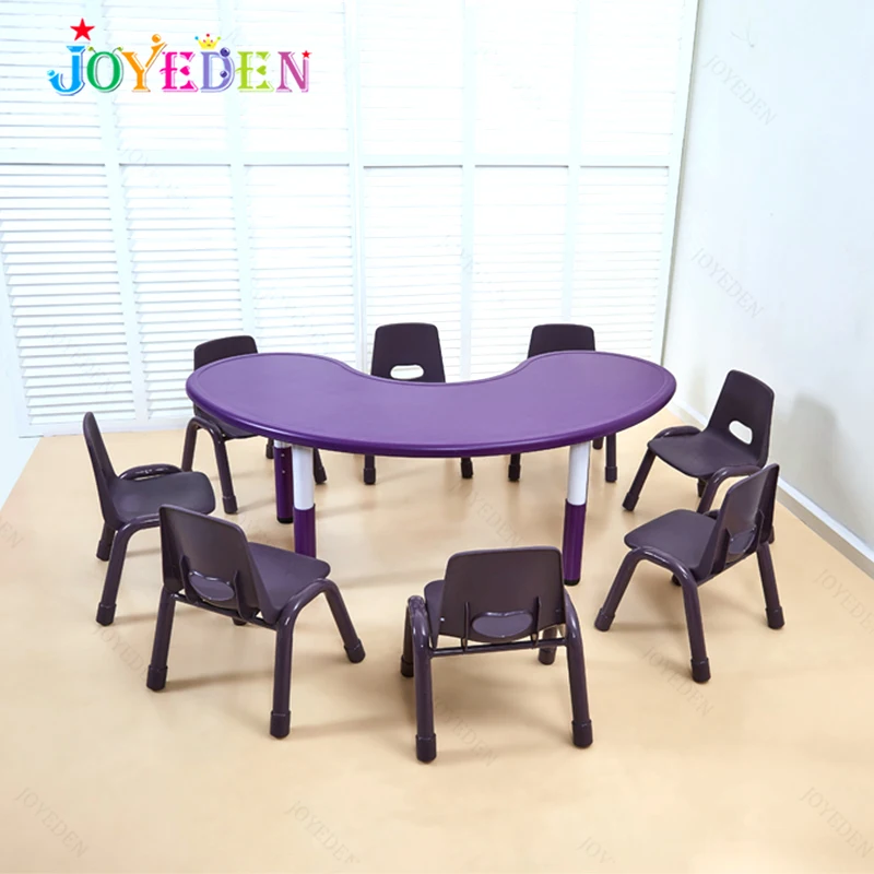 Modern Nursery Colorful Daycare Furniture primary school student children study tables and chairs for classroom