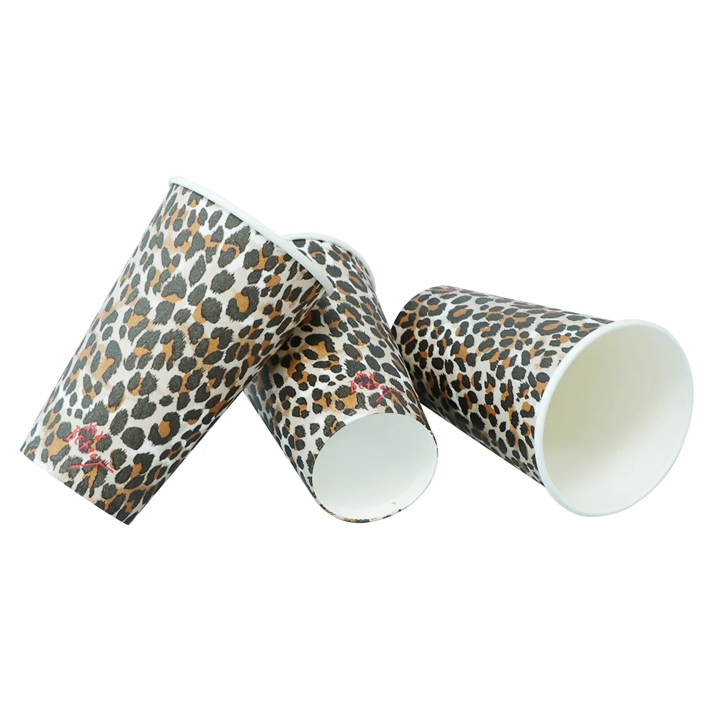 New Disposable 24 oz High-grade Milk Tea Foam Thickened Paper Cup With Lid Creative Coffee Hot Drink Cup