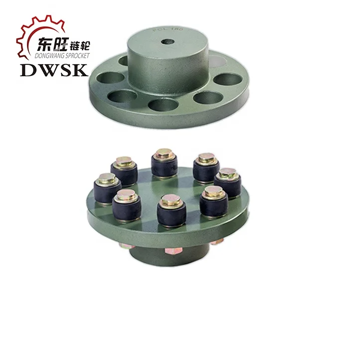 FCL Flexible Rubber Coupling for Spinning and Weaving Machines Elastic Column Pin Coupling