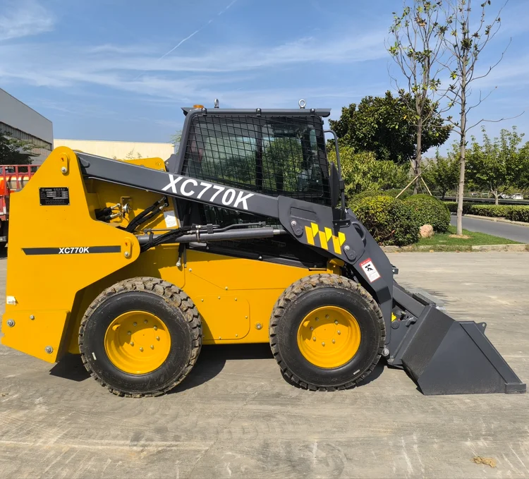 China Mini 3.7ton Skid Steer Loaders Wheel Skid Steer Loader XC770K for Sale
