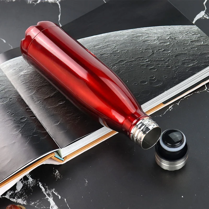 
HDT Wholesale 18 Oz Insulated Vacuum Stainless Steel Cola shape Thermos Flask Sport Water Bottle bouteille isotherme 