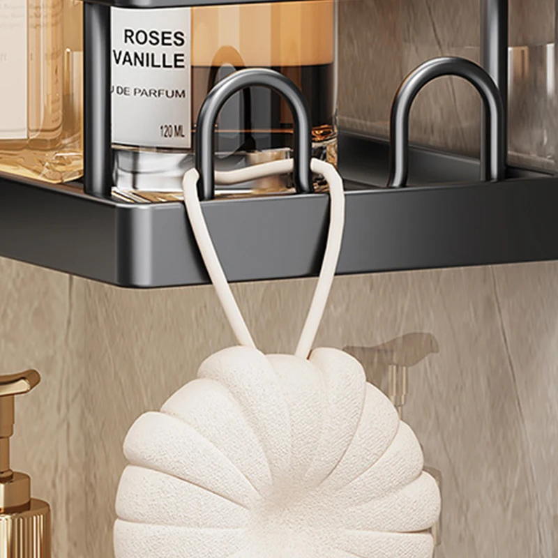 Home hotel bathroom Toothbrush Organizer shelf Wall Mounted toiletries storage Soap basket rack Easy installation drying holder