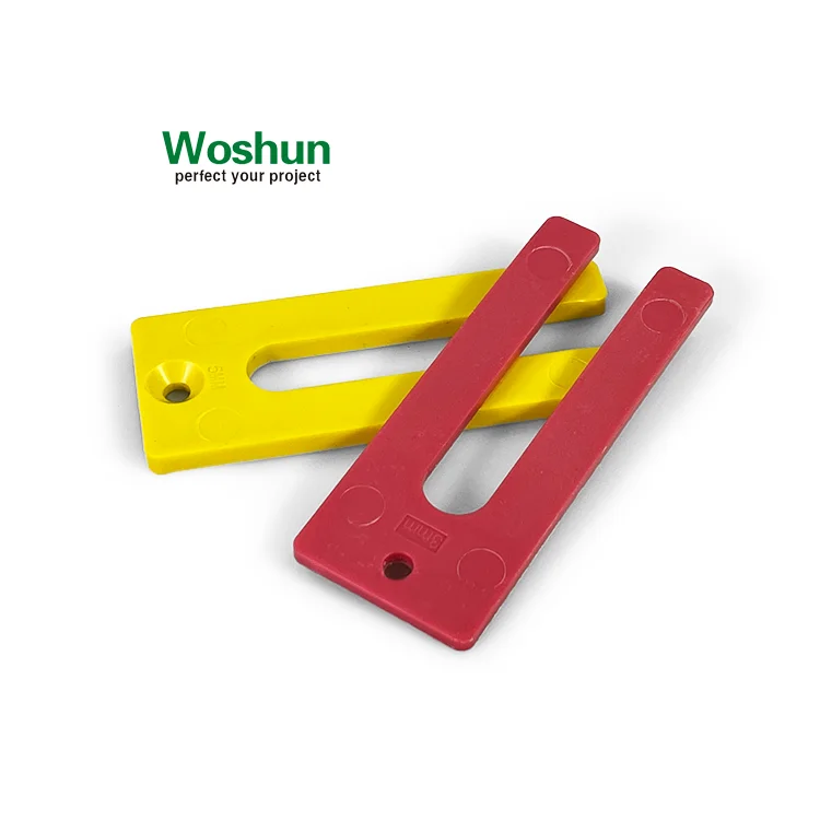 90x35mm Plastic Horseshoe Shim Construction Material Window Packers Plastic Shim Packer Windows Plastic Blocks for Leveling