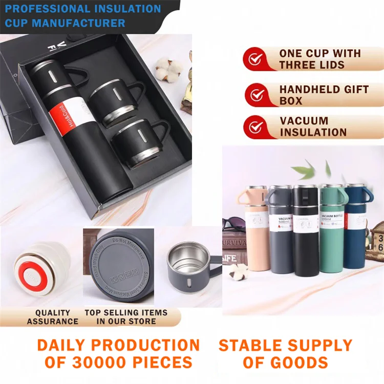 Cute Camping Flasks 304 Stainless Steel Premium Oem Thermo Cool Vacuum Flask For Heat And Thermos Mug Gift Set No reviews yet