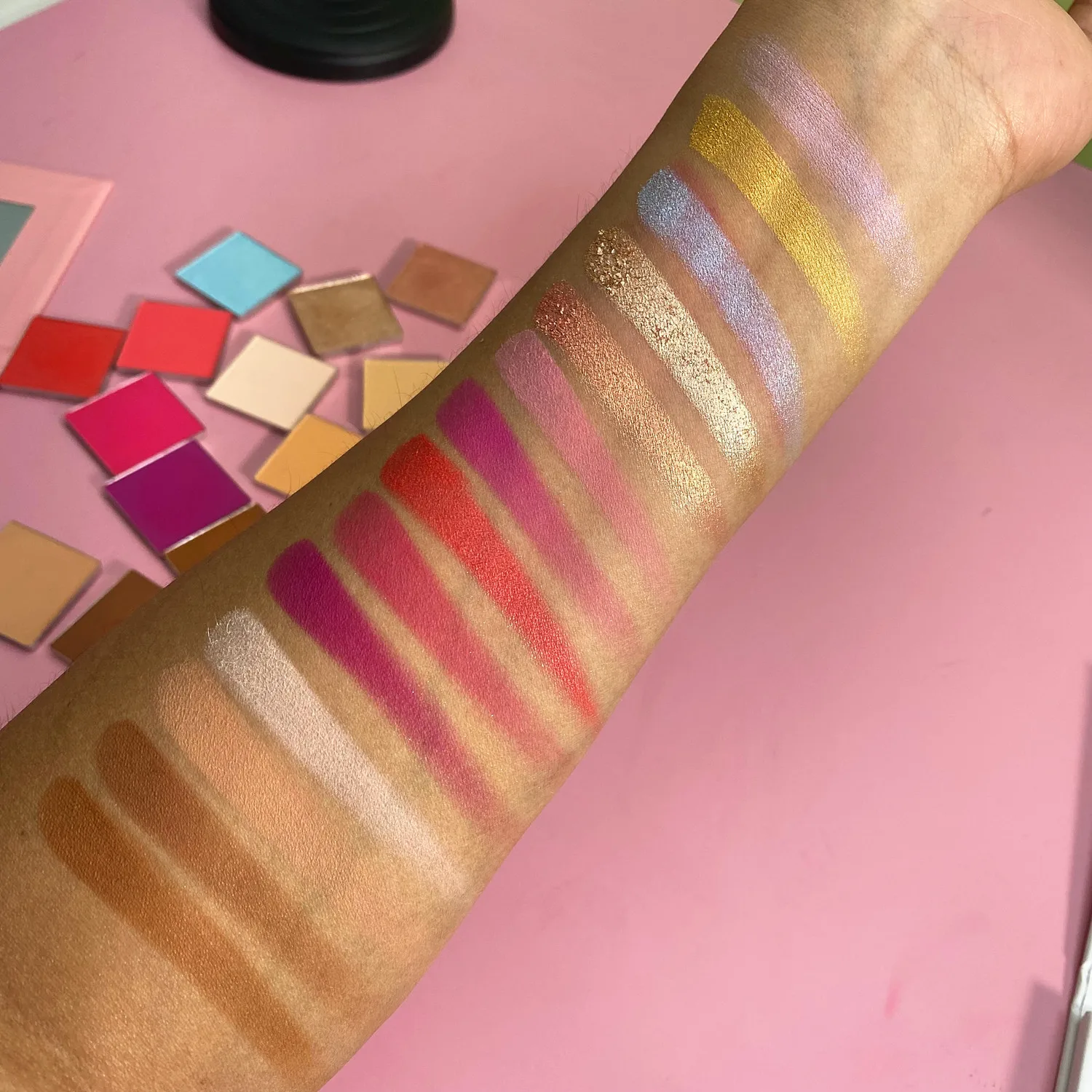 Custom Diy Blush Palette Talc-Free High Pigment Multi-use Face Makeup Vegan Waterproof Private Label Blusher Palette