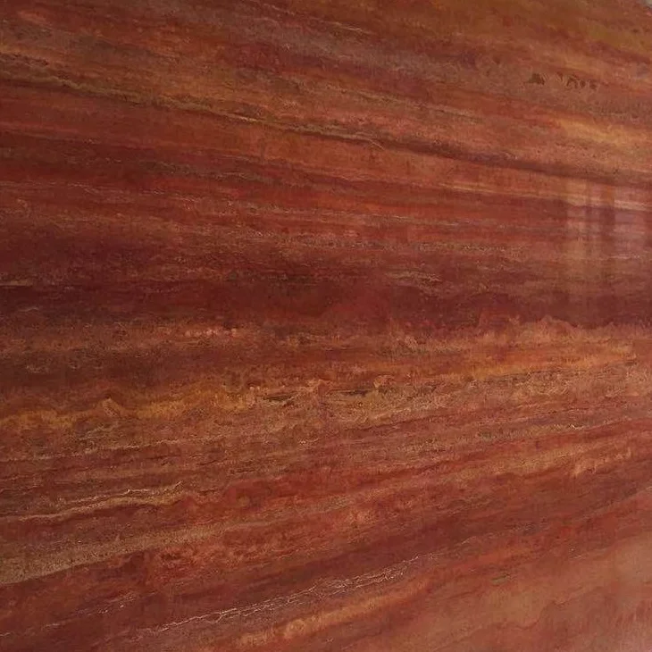 Red travertine marble floor tiles and wall tiles for house decoration