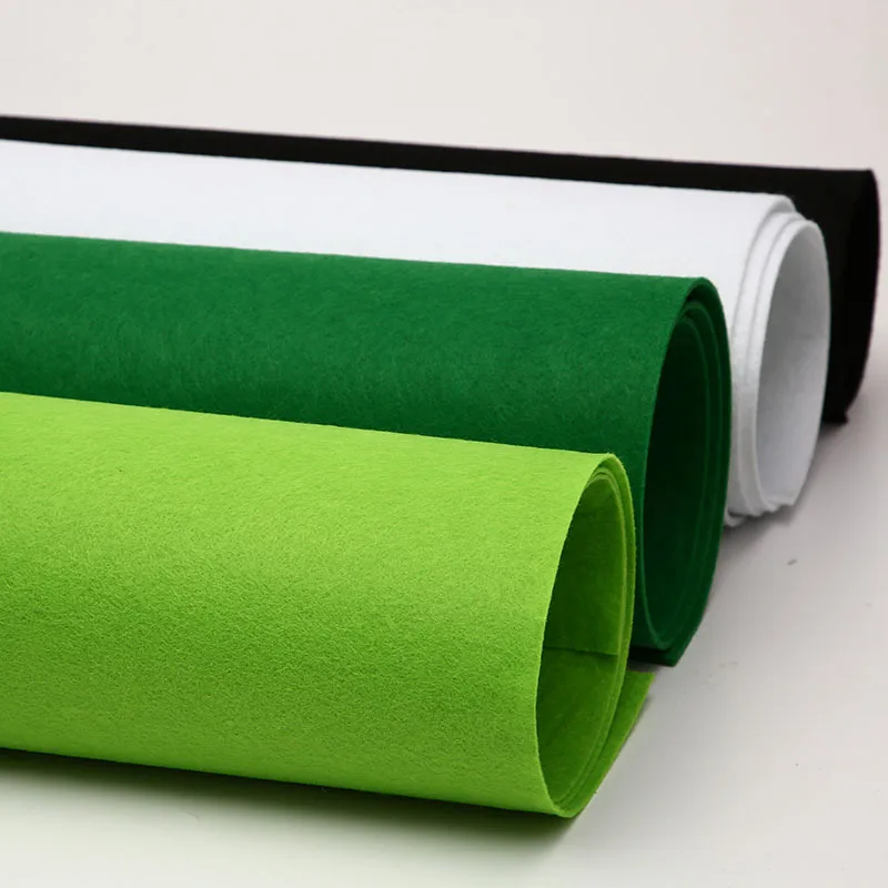 1mm Soft Handmade DIY Craft Nonwoven Wool Felt Fabric Sheet Rolls for Home Decoration Wholesale thickness  Nonwoven Felt Fabric