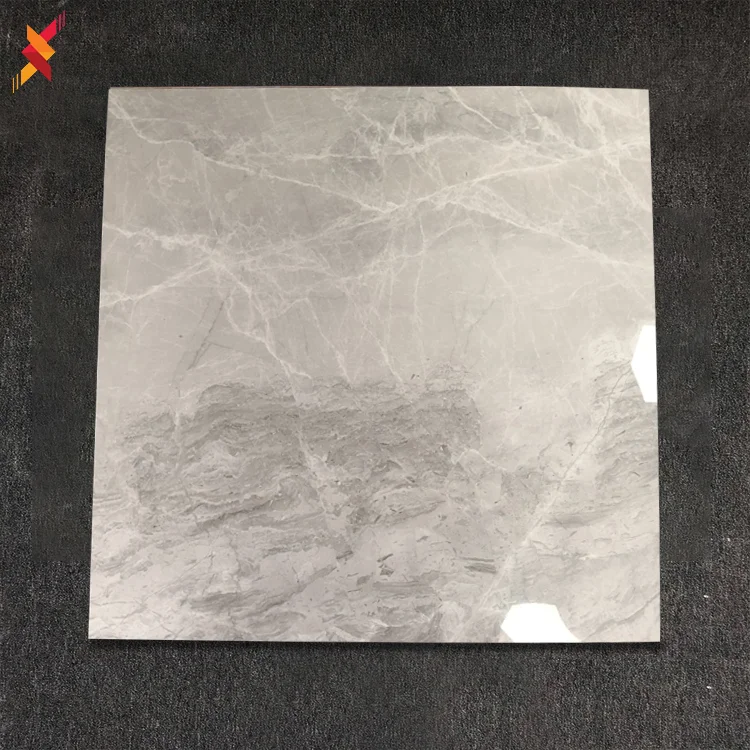 China 600x600 Italian gray marble look glazed porcelain ceramic 3d floor tiles for bathroom polished wall tile