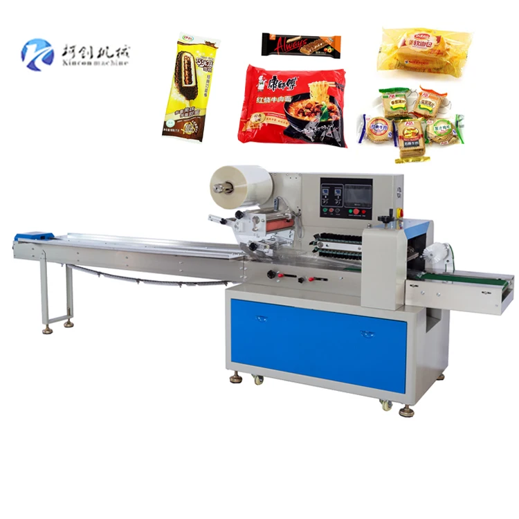 automatic biscuits/ instant noodle/ bread/ cookie packaging machine price food