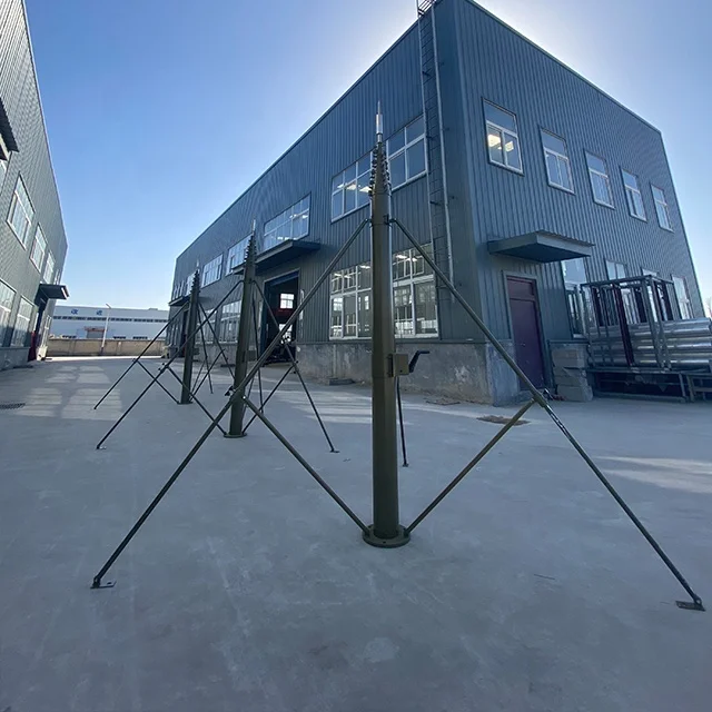 100kg Payload Manually Operated Winch Telescopic Mast 6 To 8 Meters For Mine Site Led Lighting