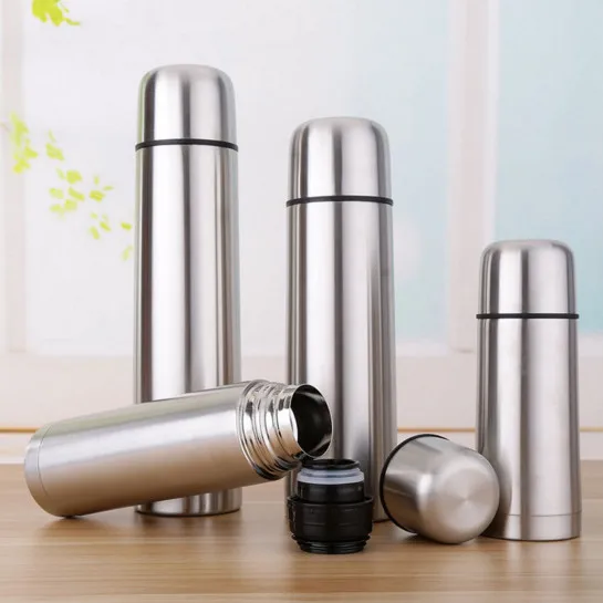 New Double Wall 350/500/750/1000ml Stainless Steel bullet shape flask stainless steel thermo