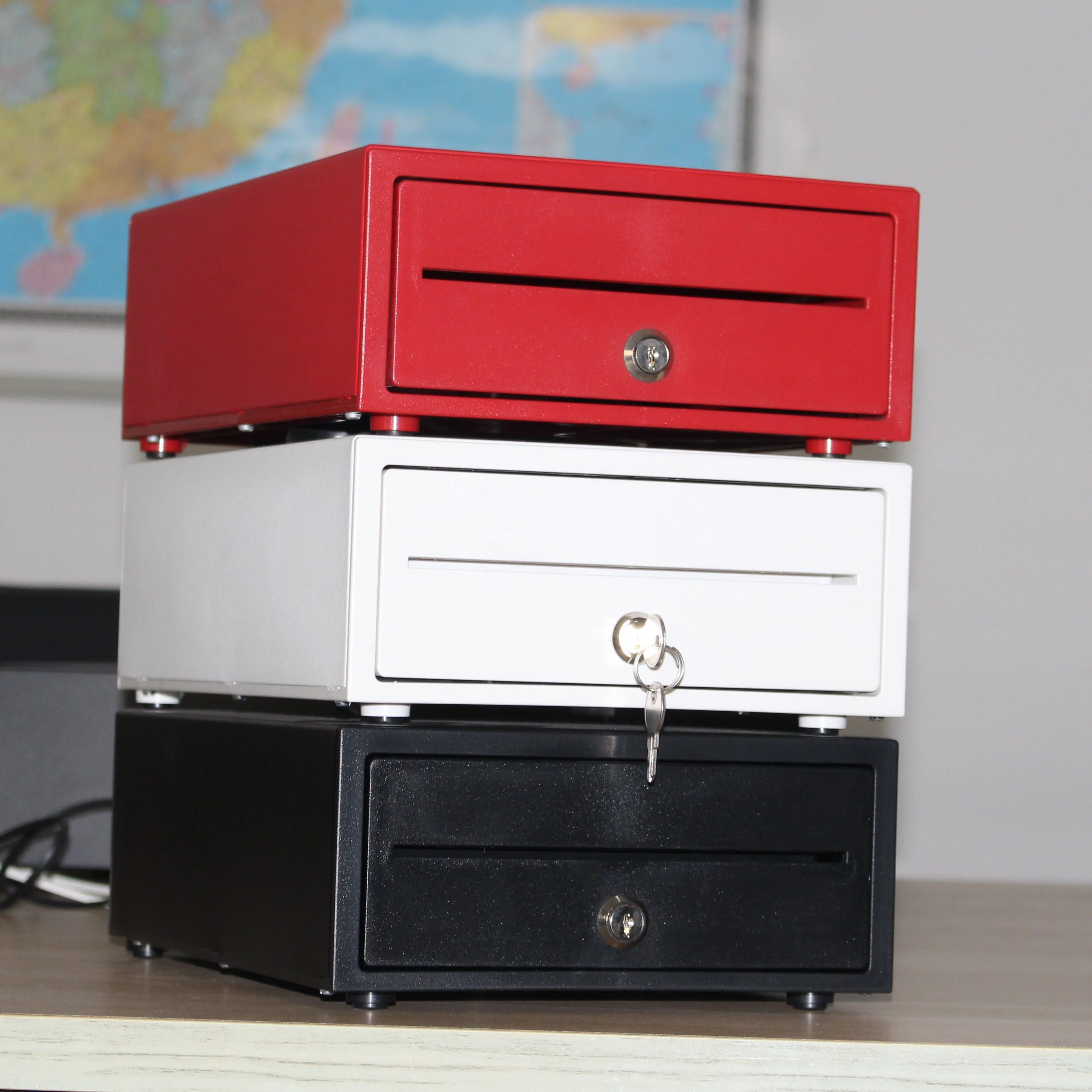 HER-208 Electronic Pos Rj11 Register Mini Cash Drawer For Supermarket