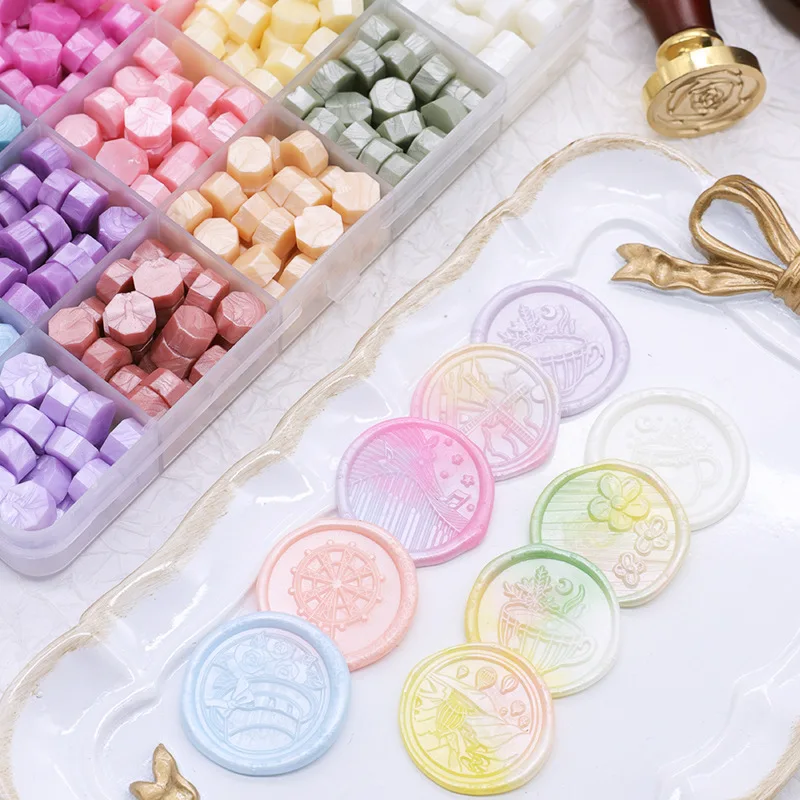 Hot Selling 500g Octagon Shape Sealing Wax Beads Wax Sealing Beads for Wax Seal Stamps