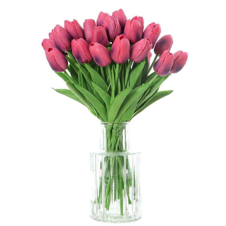 Beauty real touch flowers latex tulips artificial flower bridal decoration artificial flowers for wedding