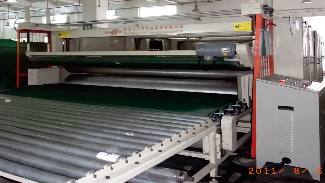 Six Roller Exhaust Pressing Foam Machine