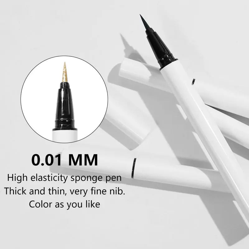 Liquid Eyeliner OEM Makeup Liquid Eyeliner Pen Long Wearing Matte White Eyeliner Pen Private Label