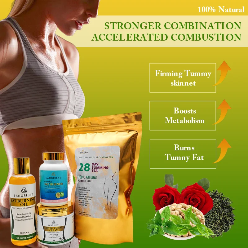 Private Label Natural Organic Body Weight Loss Belly Fat Burner Shaping Cellulite Burning Sweat Slimming Cream Set For Women