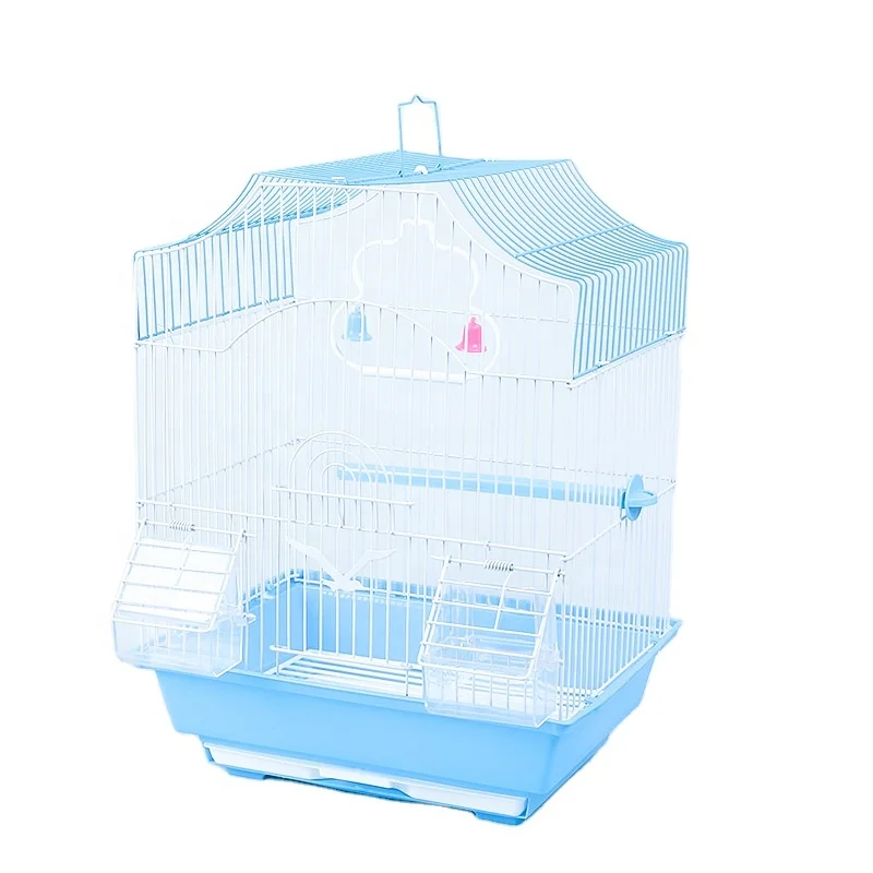 Hot Sale Pet Simple Portable Small Fashion Design Cage Canary Bird Cage Iron Wire Bird Cage