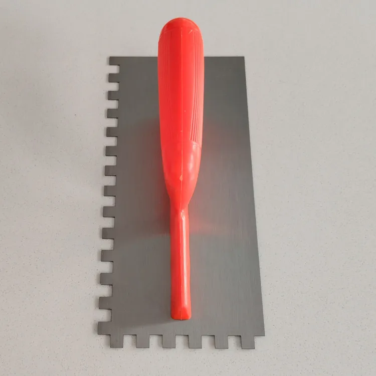 Красная пластиковая ручка Штукатурная шпатель с зубьями строительные инструменты