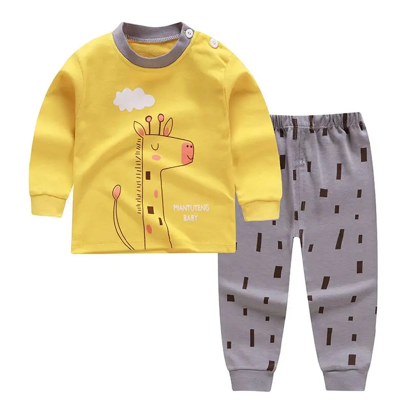 wholesale winter home clothes long sleeve cotton pajamas kids pajamas