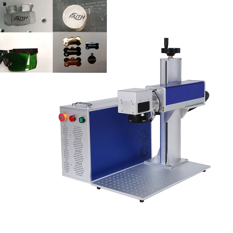 Desktop Split 30w 50w 100w Metal Laser Engraving Machines JPT Fiber Laser Marking Machine For Jewelry Stainless Plastic Aluminum