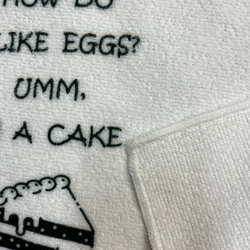 Set of 4 Thickness Chicken White Absorbent Kitchen Towels Cloths for Coffee Tea