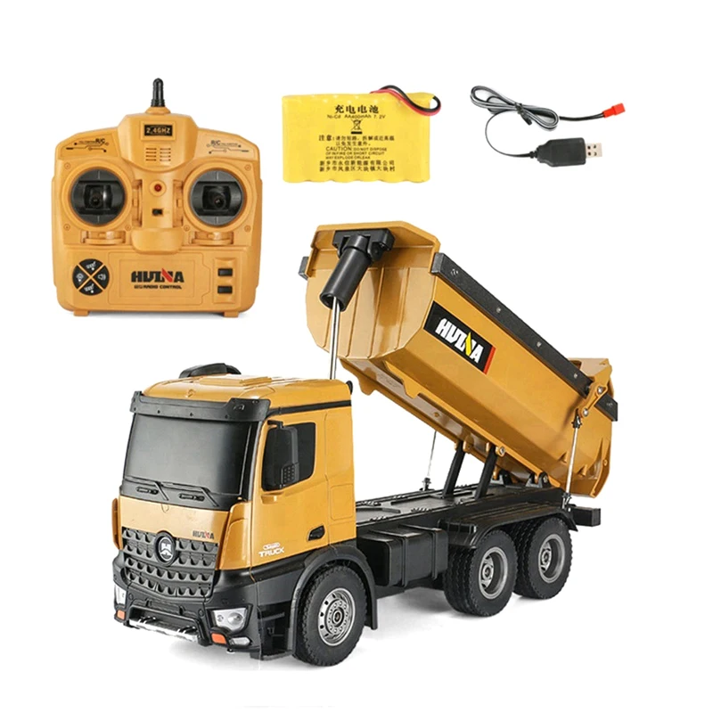 Huina RC 1 14 Radio Control Vehicle Full Metal Excavator 580 & 573 Rc Dump Truck Toys Model