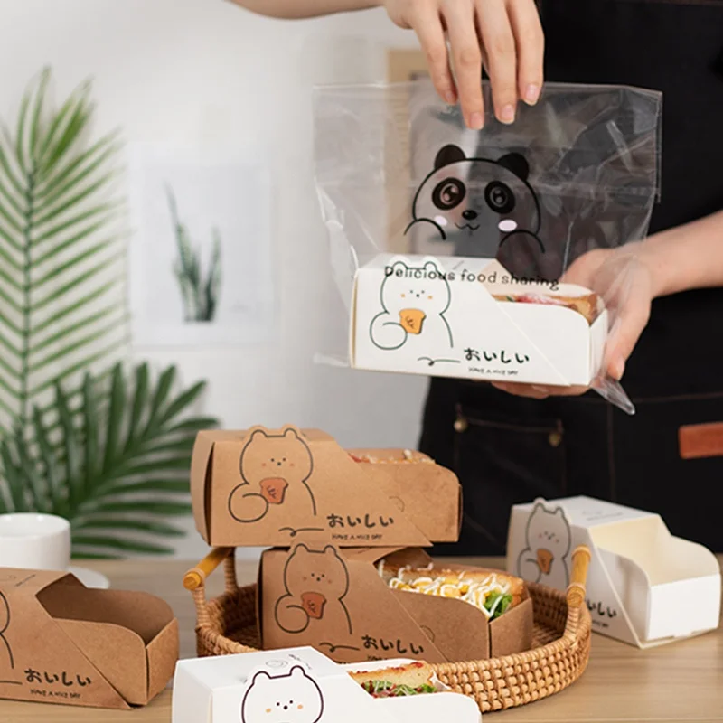 Оптовая продажа, коробка для хот-догов, упаковочная коробка для кукурузы, хот-догов, сэндвич-контейнер, сэндвич-бумага, картон, 4c офсетная печать