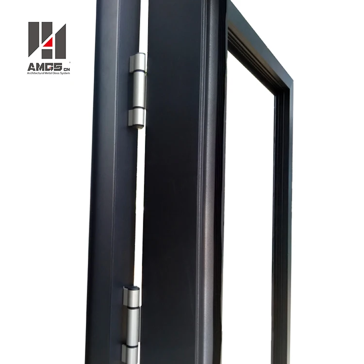 
Aluminium Metal Standard s Durable, Modern House Aluminum Frame Frosted Tempered Glass Hinge Casement Swing Door 