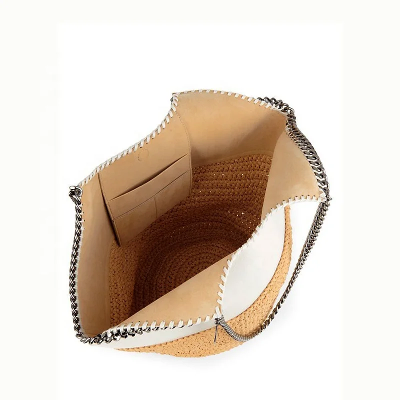 High Quality Papyrus Canvas Casual Paper Cloth Wheat Straw Handbag