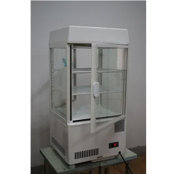 LC-60 four side glass display refrigerator cooler refrigerating showcase with two open door