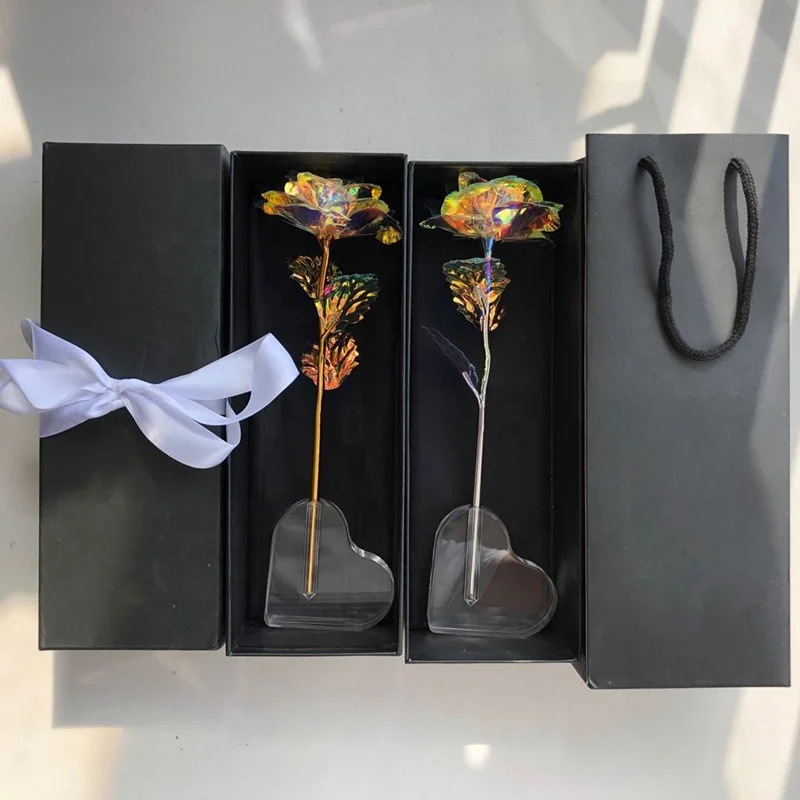 YAYUN A-1184 Top Grade 24K Crystal Galaxy Rose Flower For Gift