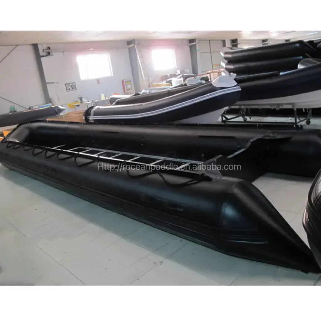 CE Heavy Duty 6m 7m 8 m 9m10 m Super Large Welded Seams Inflatable Rubber Boat Ply wood Floor in Rowing