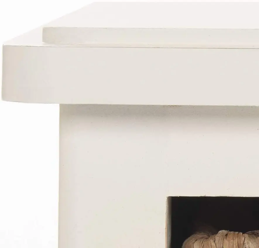 Home Collection Entertainment TV Unit Vintage White